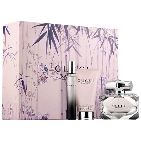 gucci bamboo eau de parfum 75ml gift set|Gucci bamboo perfume best price.